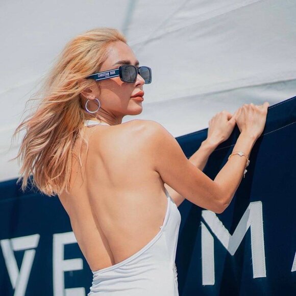 Dior WILDIOR S2U 30B0 Rectangle Sunglasses – Blue - Picture 3 of 11